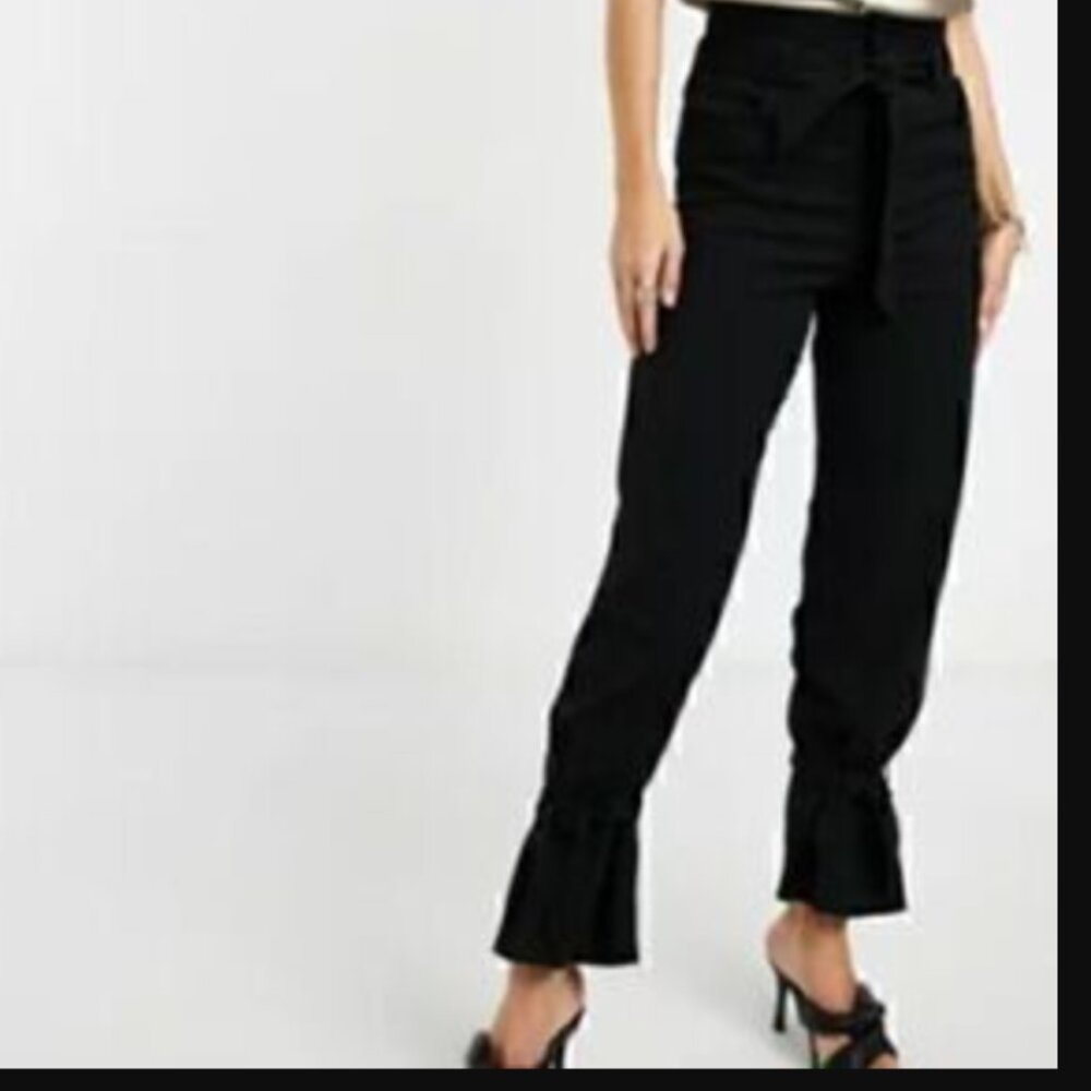 &and other stories wool blend black pants